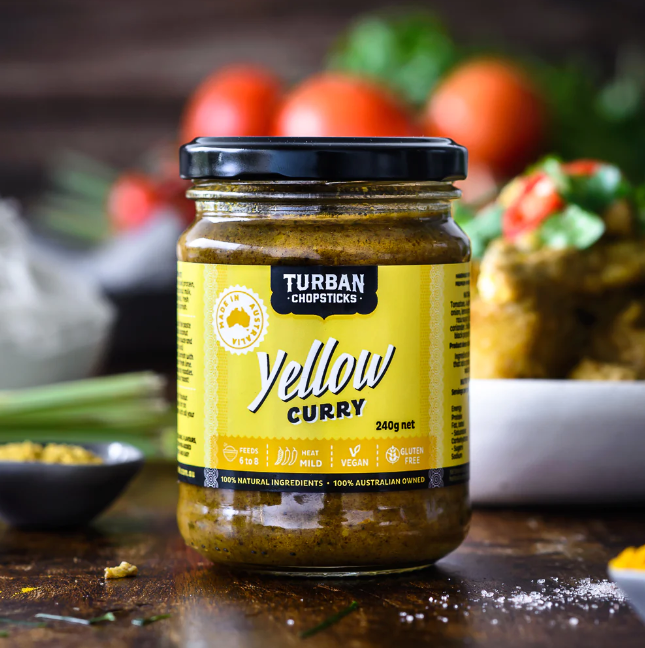 Turban Chopsticks- Yellow Curry