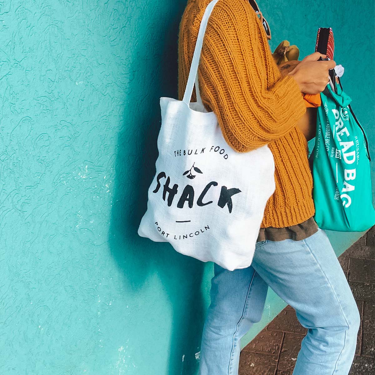 The Bulk Food Shack Tote Bag With Internal Pockets