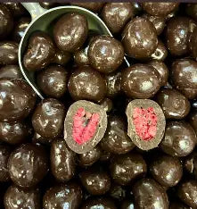 Dark Chocolate Freeze Dried Raspberries 100g