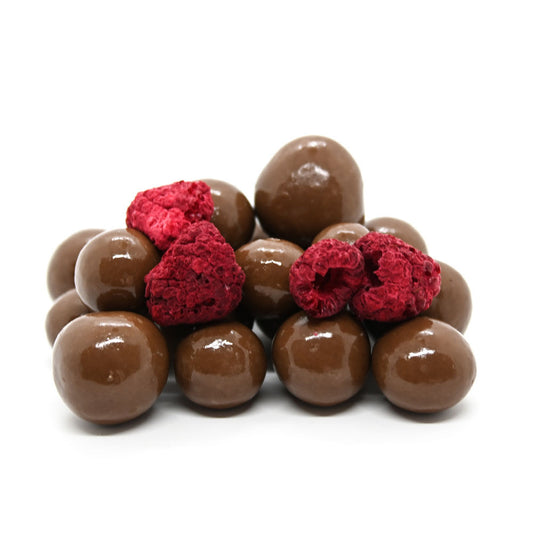 Milk Chocolate Freeze Dried Raspberries