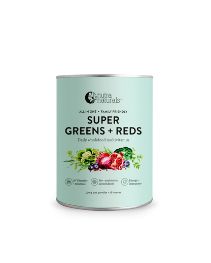 Nutra Organics Super Greens + Reds 150g