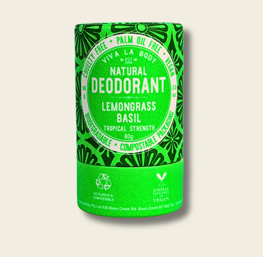 Natural Deodorant Lemongrass & Basil