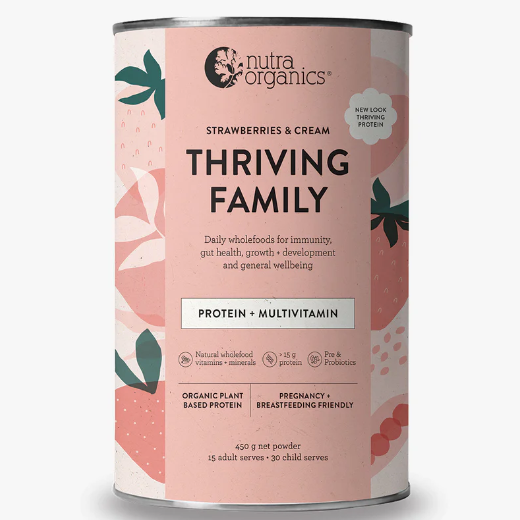 Thriving Family Strawberries & Cream Protein Powder 450g