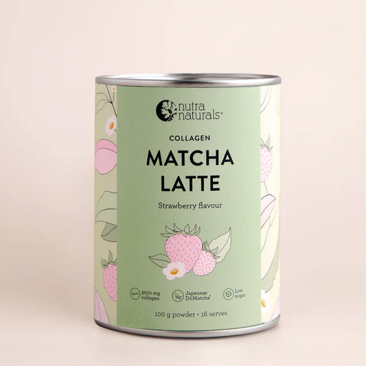 Collagen Matcha Strawberry Latte