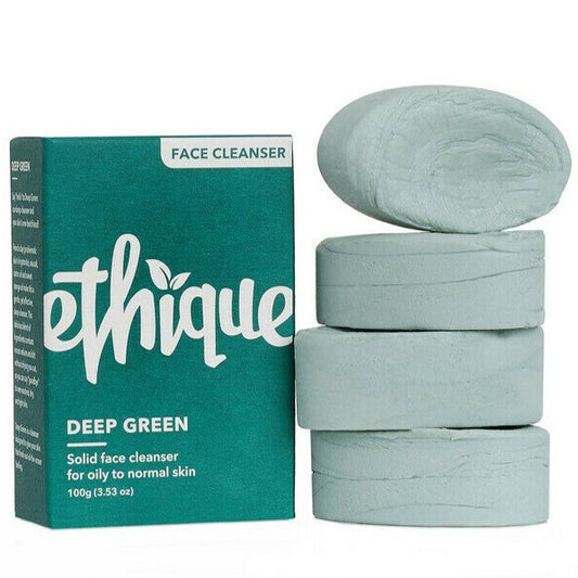 Ethique Solid Face Cleanser Bar - Deep Green 100g