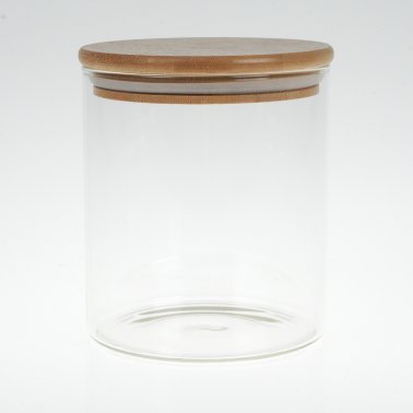 1L Glass Jar with Bamboo Silicone Lid