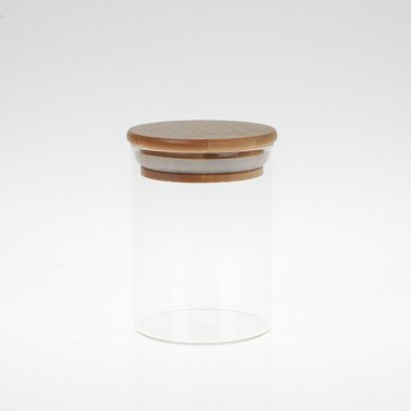75ml Glass Jar with Bamboo Silicone Lid