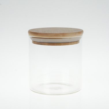 500ml Glass Jar with Bamboo Silicone Lid